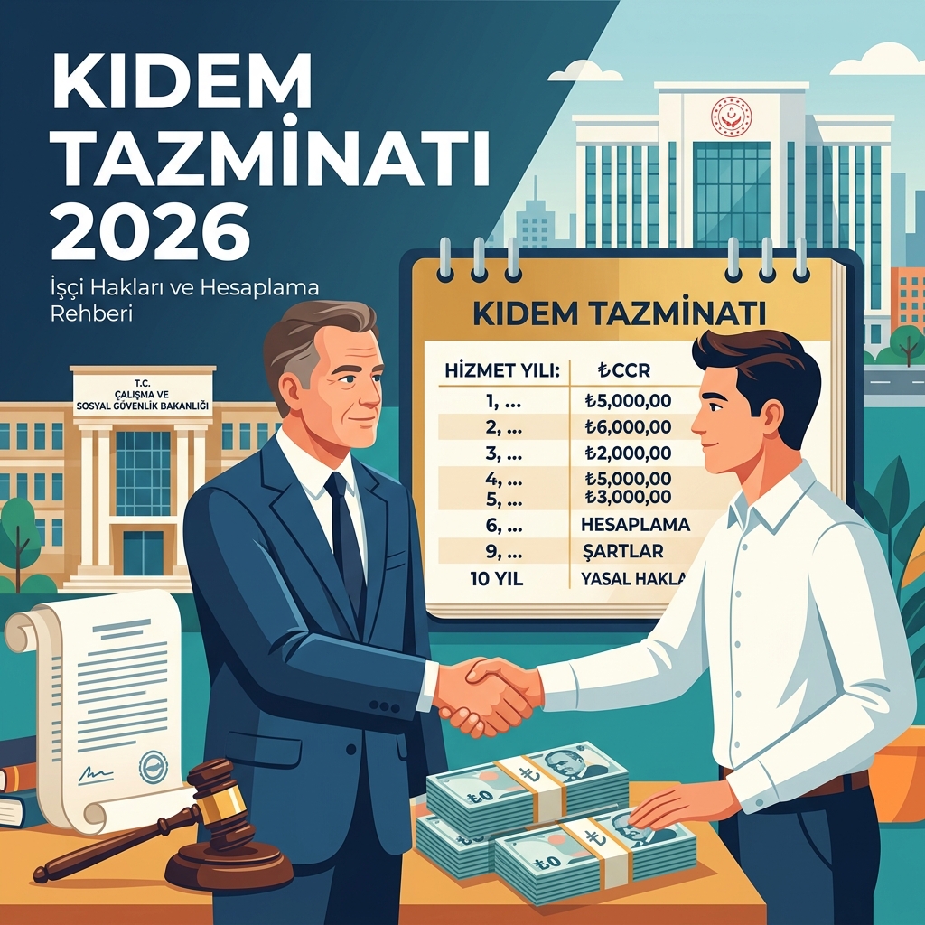 2026 Kıdem Tazminatı Hesaplama Rehberi - Türkiye İş Hukuku