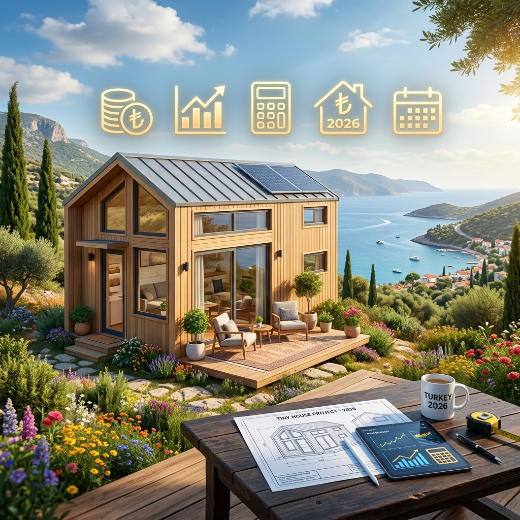Doğa içinde güzel bir Tiny House ve maliyet hesaplama tablosu